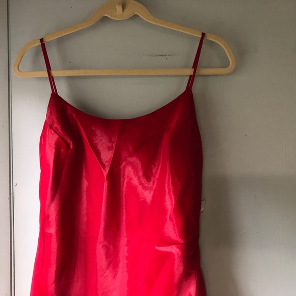 Jessica McClintock Gunne Sax Red Dress 2000 NEW - Picture 6 of 8